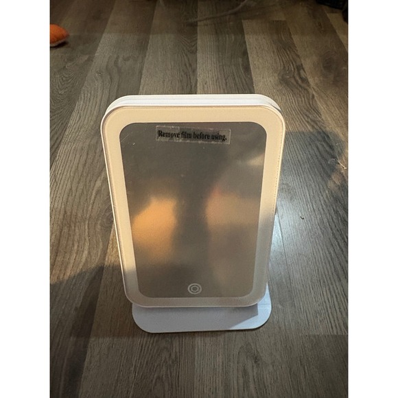 Other - LED Light Up Mirror‎ Blue Rectangular Portable Vanity Makeup Mirror